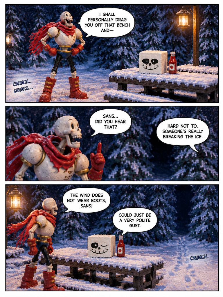 A Human Arrival in Snowdin (page 2 of 4)