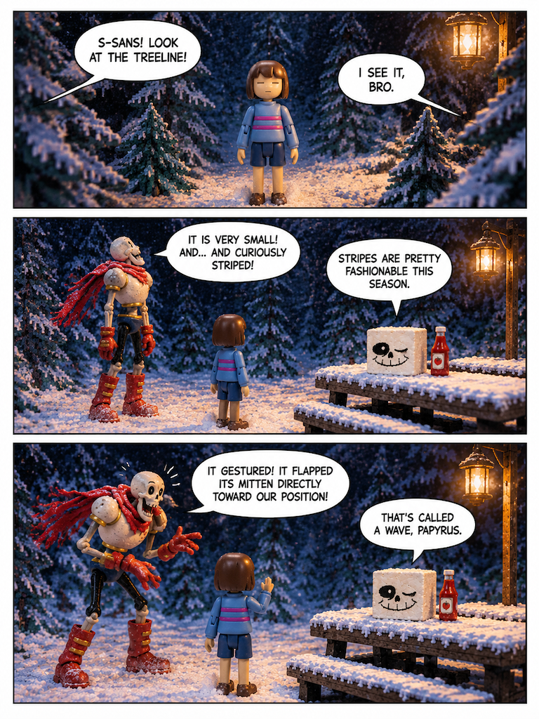 A Human Arrival in Snowdin (page 3 of 4)