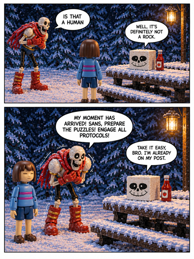 A Human Arrival in Snowdin (page 4 of 4)