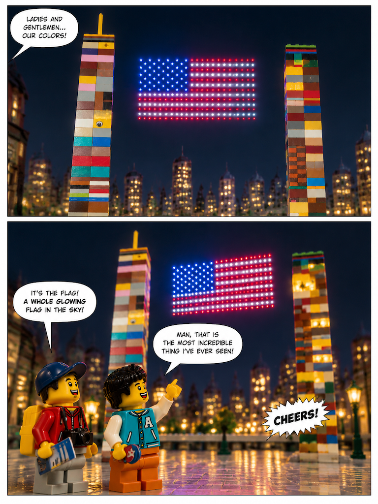 Stars and Stripes Over the Plaza (page 3 of 4)