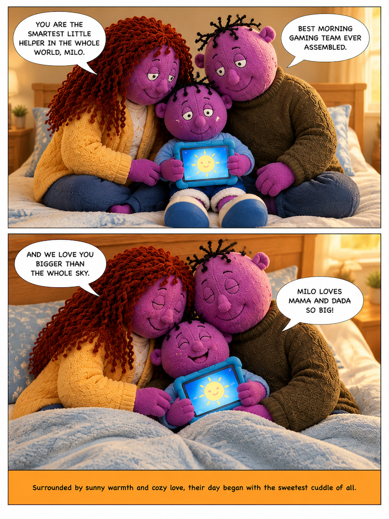 Morning Tablet Fun with Mom and Dad (page 4 of 4)