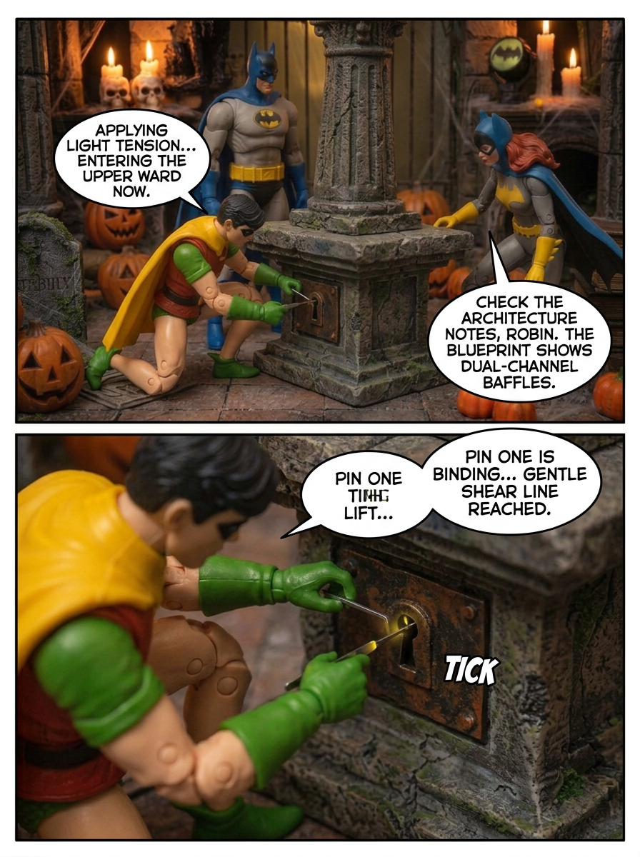 🦇 BatFamily  Secrets Beneath the Courtyard 💬 Comic Story part 5 (page 3 of 8)