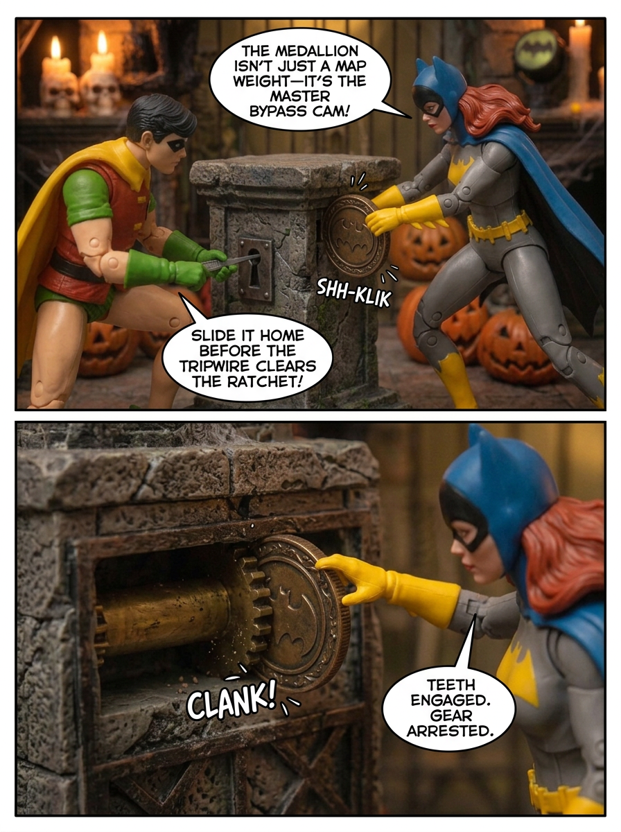🦇 BatFamily  Secrets Beneath the Courtyard 💬 Comic Story part 5 (page 6 of 8)