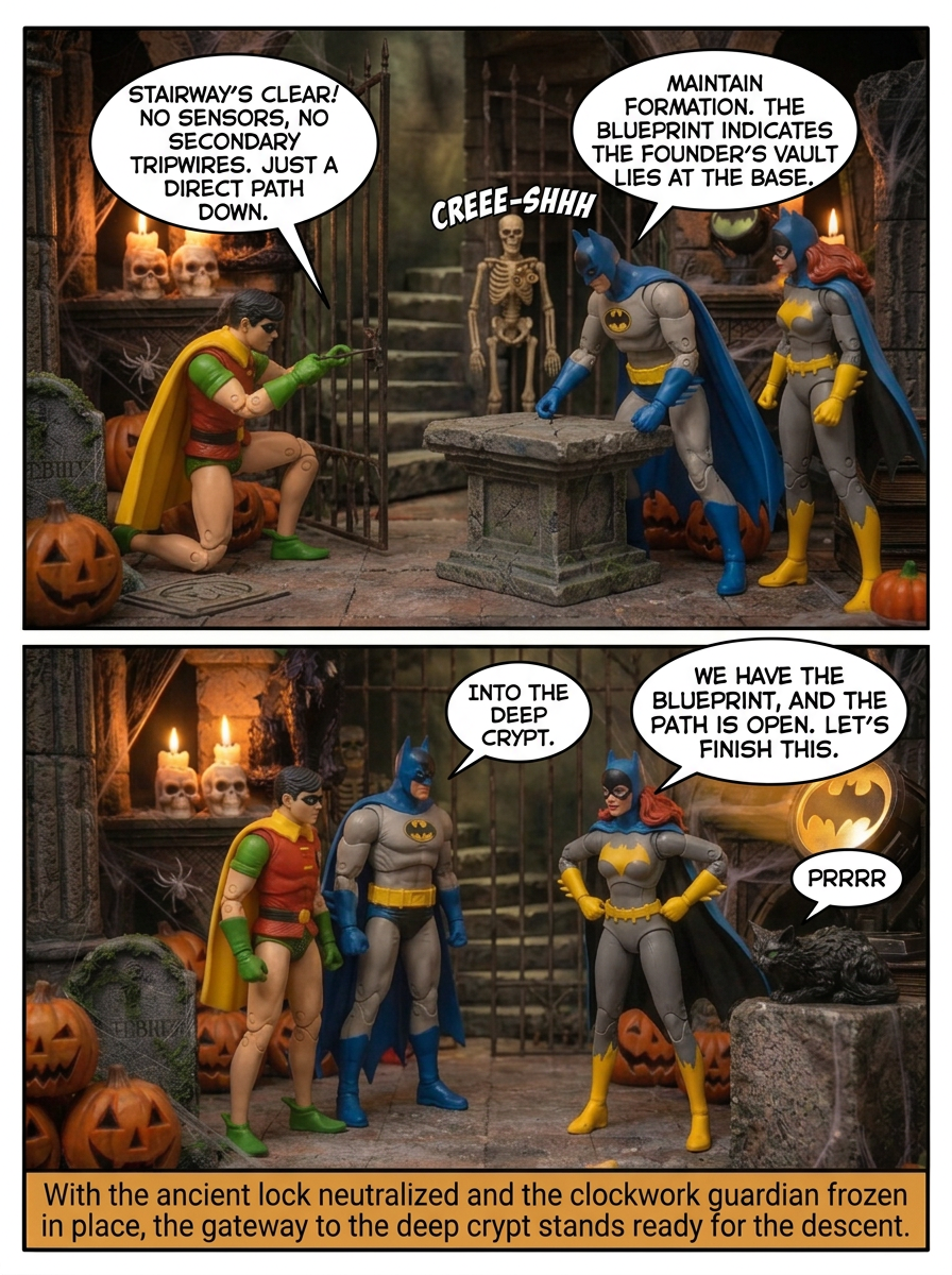 🦇 BatFamily  Secrets Beneath the Courtyard 💬 Comic Story part 5 (page 8 of 8)