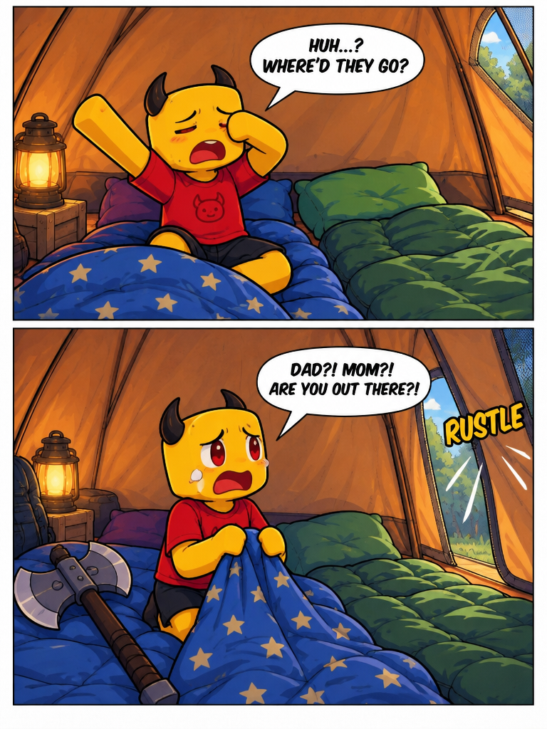 Morning Surprise in the Tent (page 3 of 4)