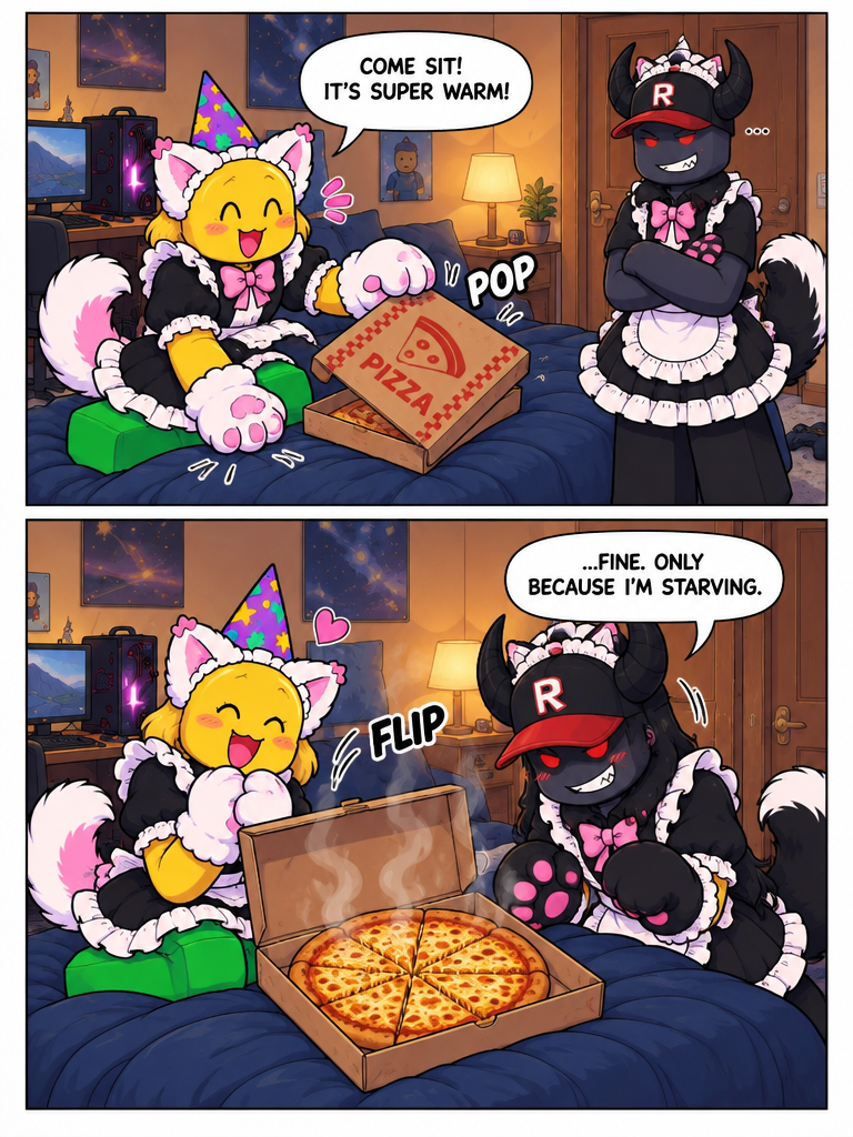 A Cozy Dinner in Maid Attire (page 3 of 4)