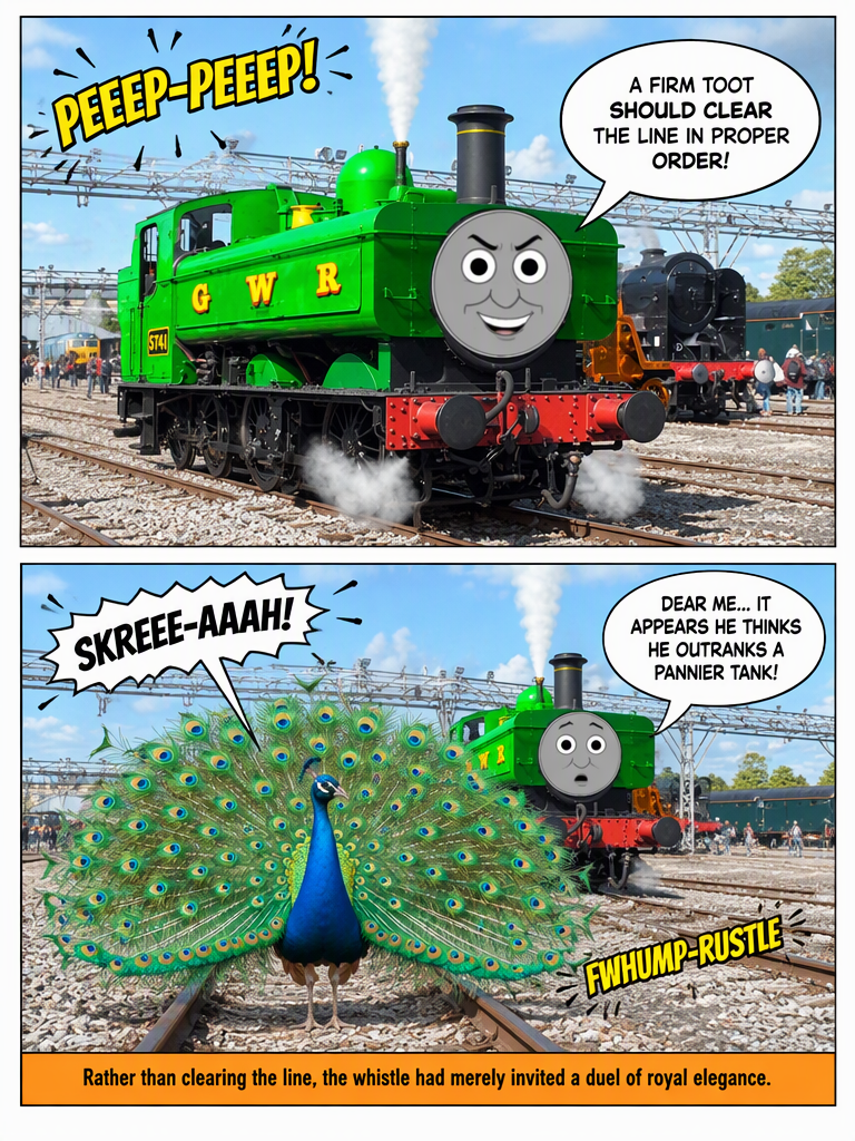 Duck Meets the Peacock (page 2 of 4)