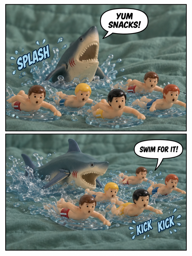 Hungry Shark at the Crowded Shallows (page 2 of 4)