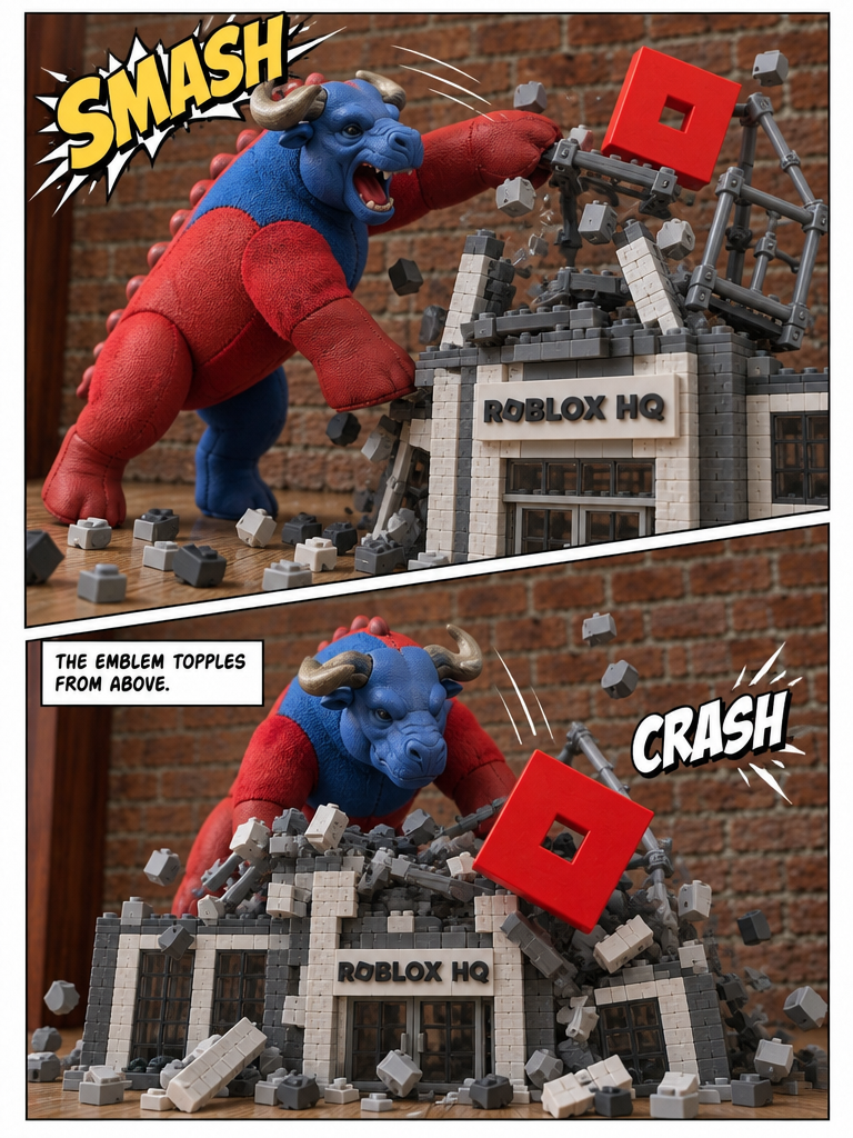 A Giant Blue-Red Beast And Destroying The Roblox HQ (page 3 of 4)