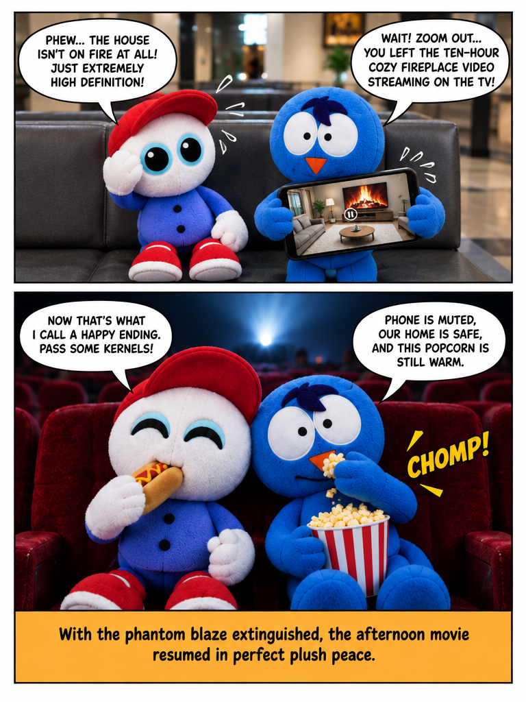 OH NO THE HOUSE IS ON FIRE- oh, false alarm (page 4 of 4)