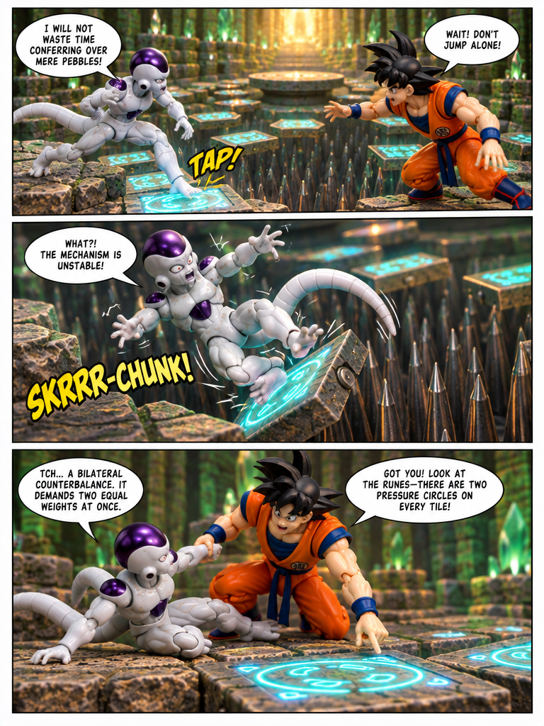 Goku and Frieza: Synchronized Stride (page 2 of 4)