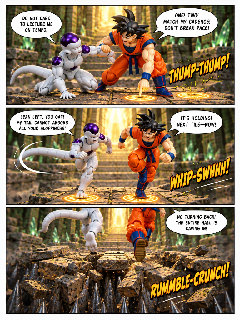 Goku and Frieza: Synchronized Stride (page 3 of 4)