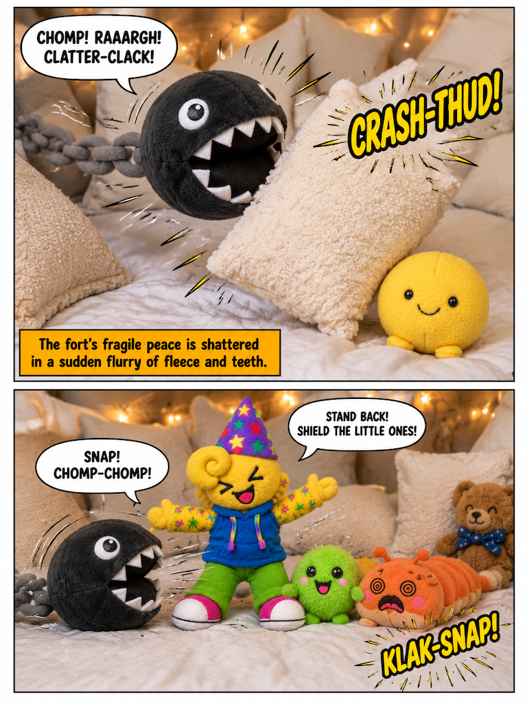 A Friendly Circle in the Pillow Fort (page 2 of 4)