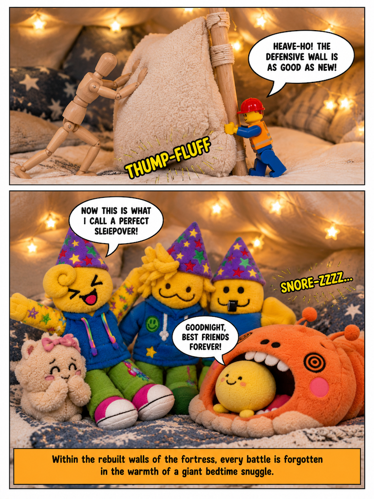 A Friendly Circle in the Pillow Fort (page 4 of 4)