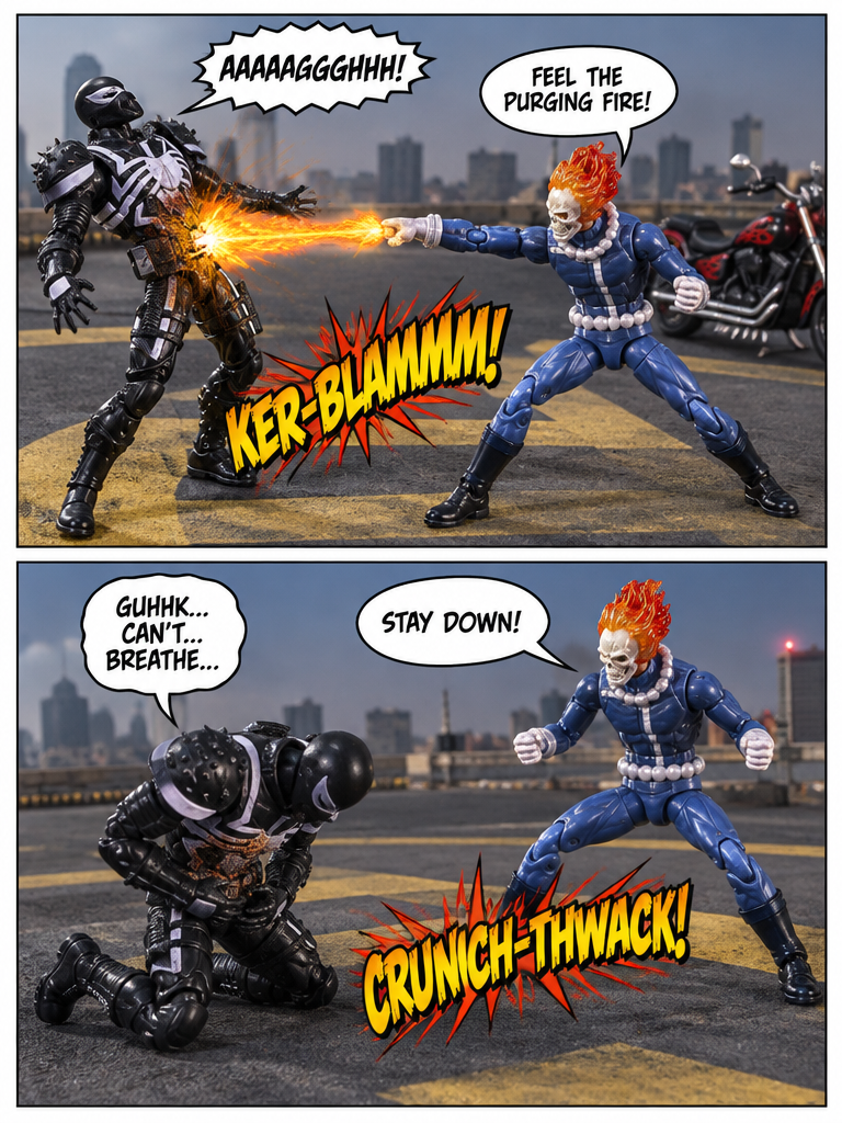 Rooftop Reckoning: Venom vs. Ghost Rider (page 3 of 4)