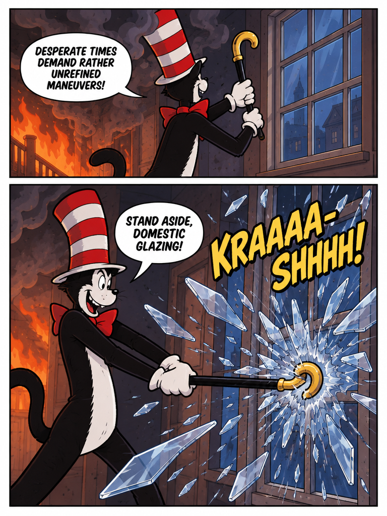 Feline Flight from the Flames (page 2 of 4)