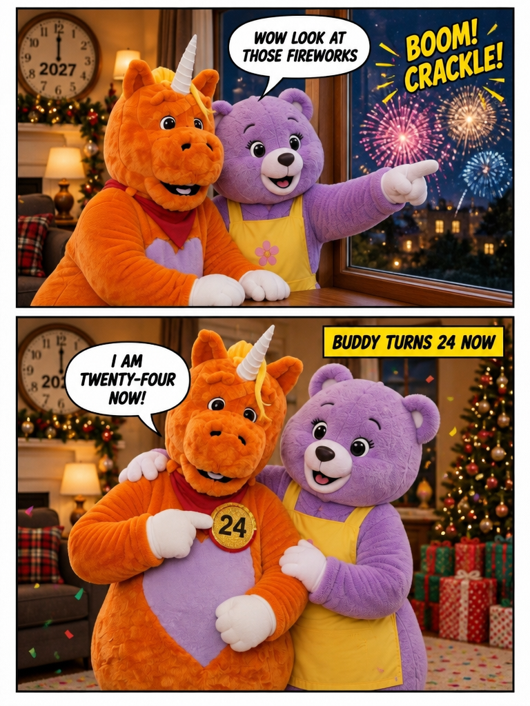 Buddy at New Year's (page 4 of 4)
