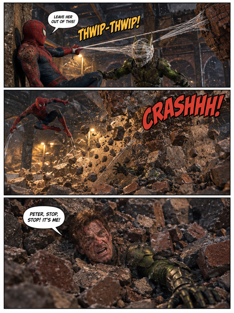 Spiderman Vs Green Goblin. Green Goblin's demise. (page 2 of 4)
