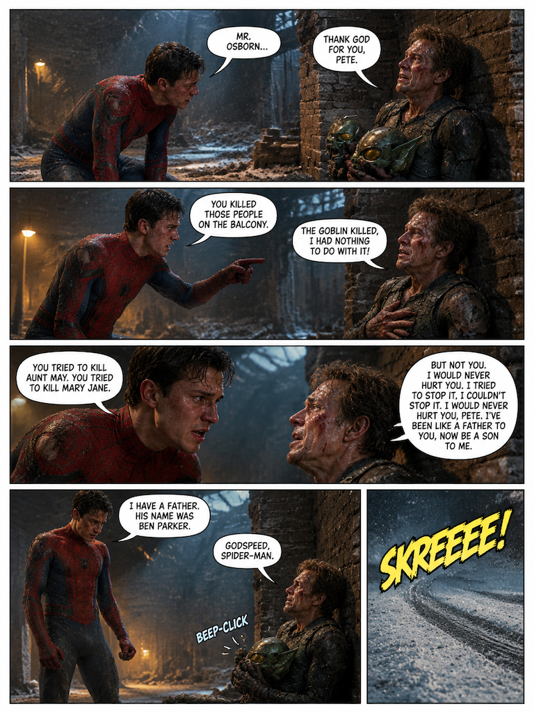 Spiderman Vs Green Goblin. Green Goblin's demise. (page 3 of 4)