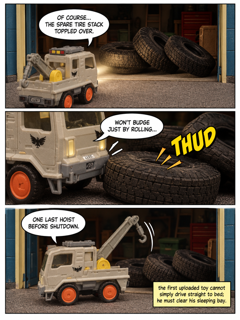 Mr. Tow Truck's Midnight Rest (page 2 of 4)