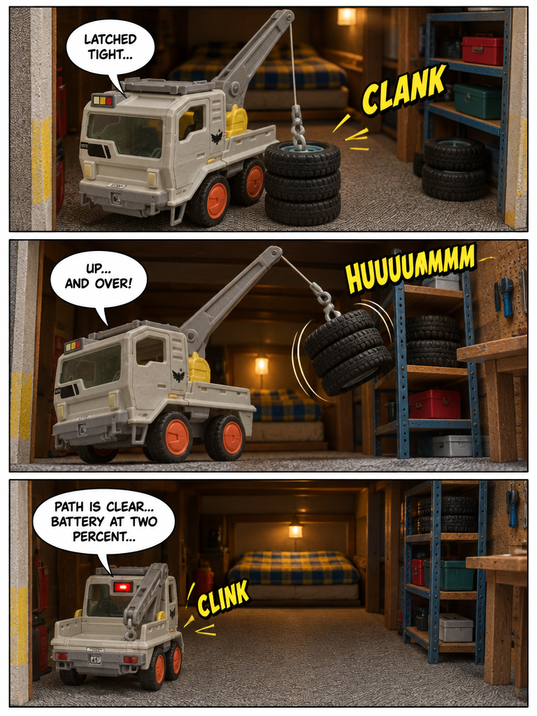 Mr. Tow Truck's Midnight Rest (page 3 of 4)
