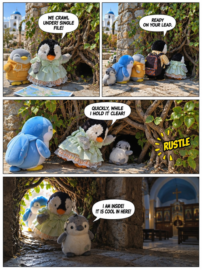 Three Penguin Siblings: Quest For The Cursed Six Churches - First Church (page 4 of 4)