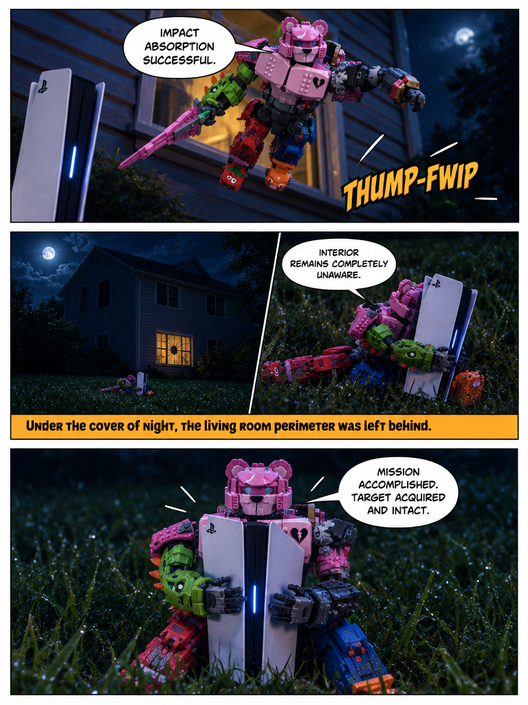 Mecha team leader escape the house (page 4 of 4)