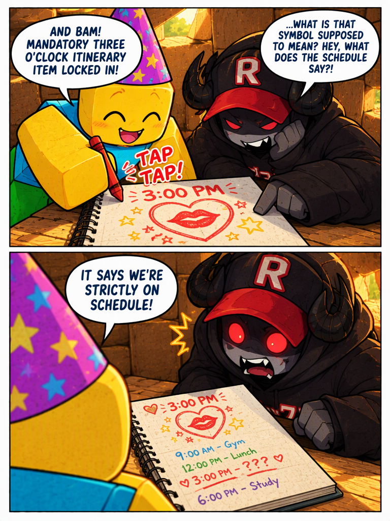 A Day Plan Sealed with a Kiss (page 2 of 4)