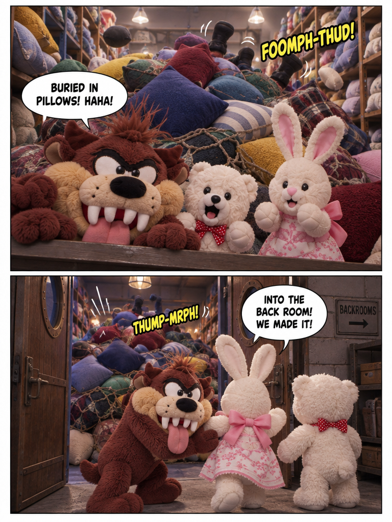 Todd, Susie, and Taz VS The Backrooms Episode 13: Avalanche in the Aisle (page 4 of 4)