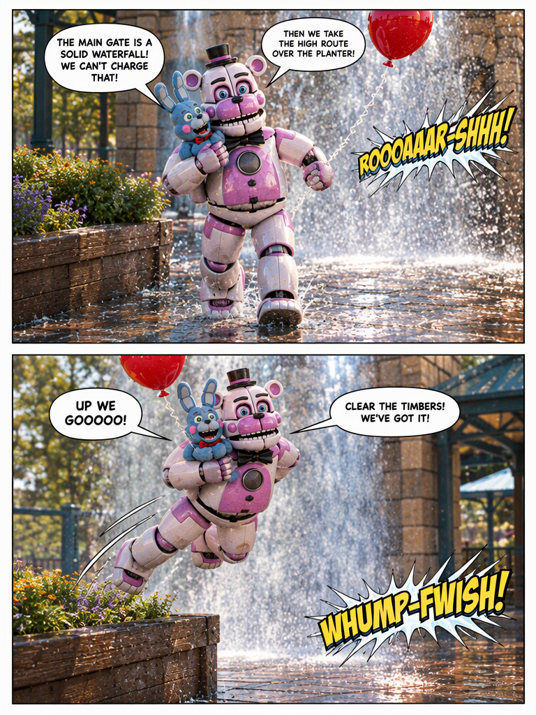 Sprinkler Dash at Dusk (page 3 of 4)
