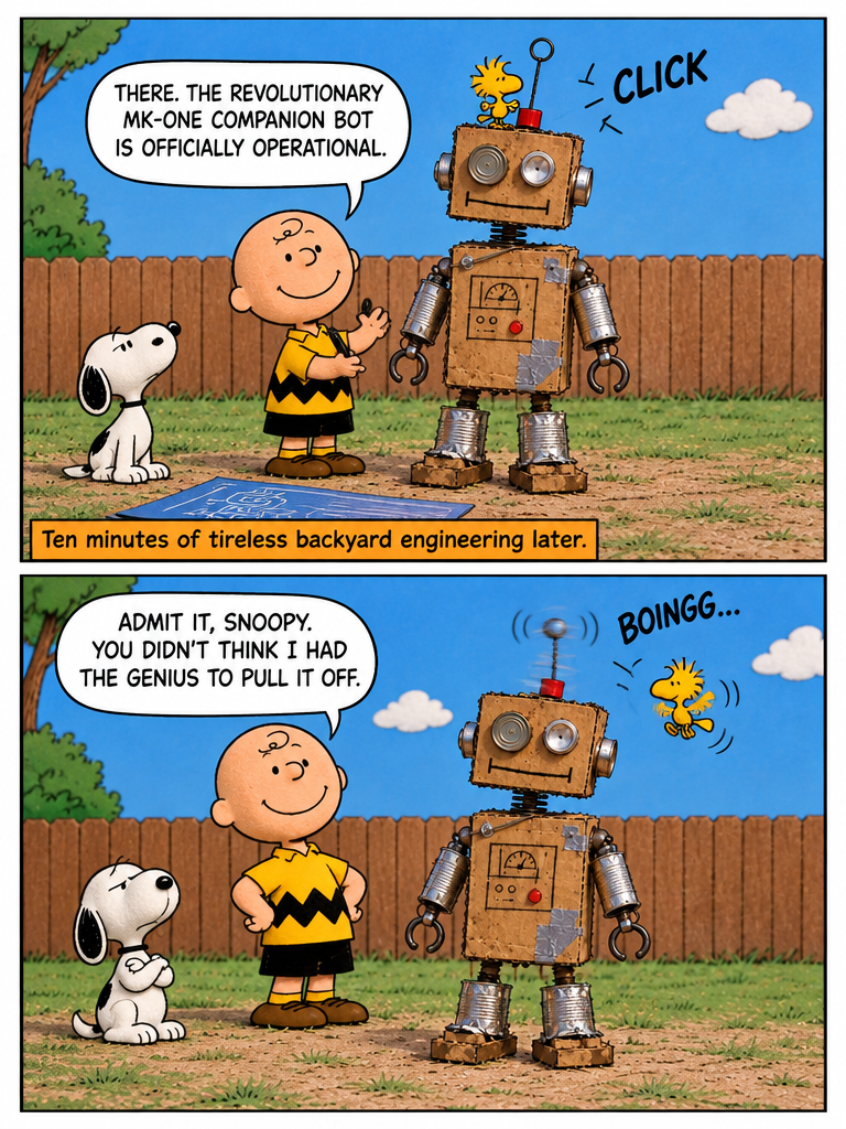 Charlie Brown's Backyard Robot (page 2 of 4)