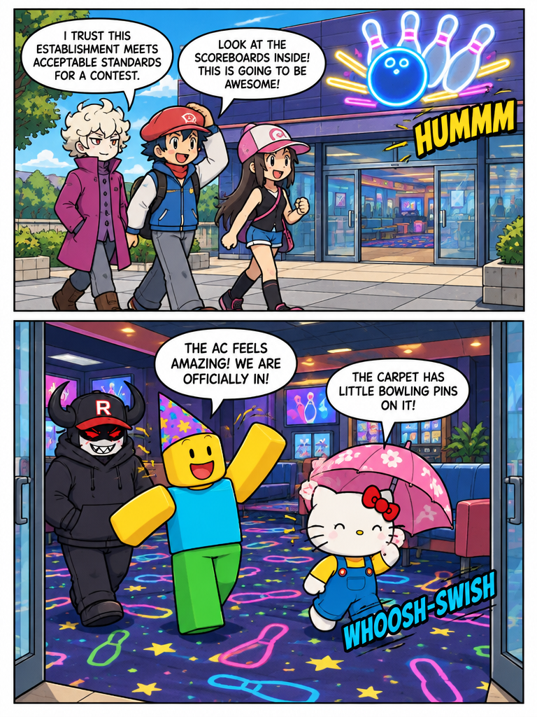 Arrival at the Bowling Alley (page 3 of 4)