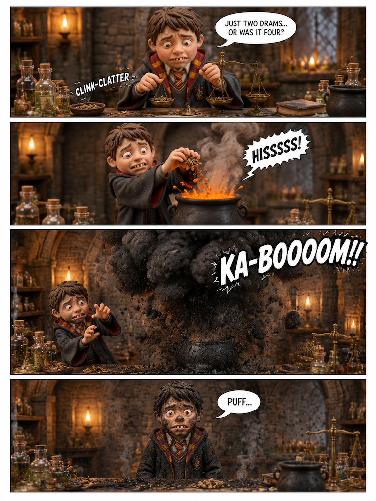 Potions Mishap and Pitch Call (page 2 of 4)