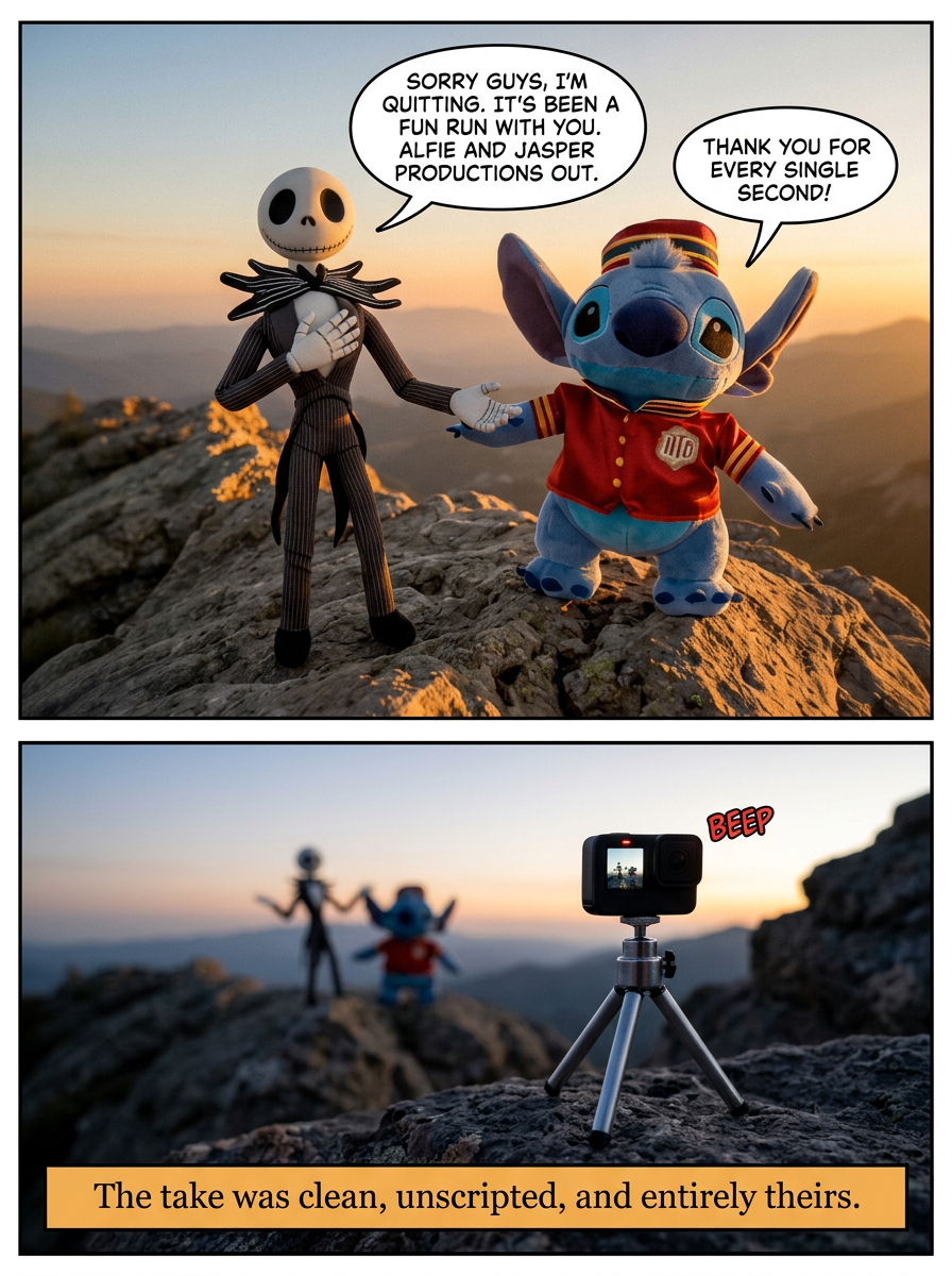 Alfie and Jasper Productions: Sunset Sign-Off (page 3 of 4)