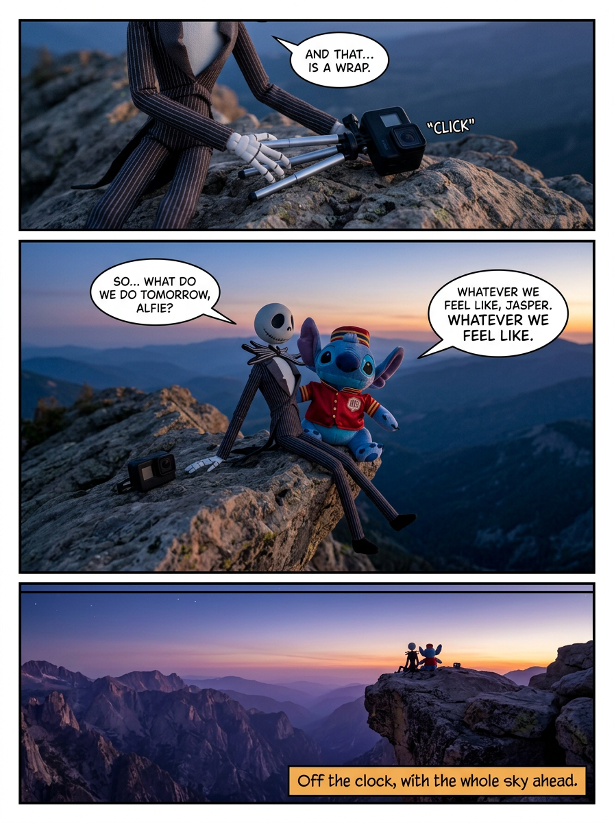 Alfie and Jasper Productions: Sunset Sign-Off (page 4 of 4)