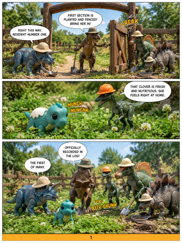 First Guest at the Dinosaur Zoo (page 4 of 4)