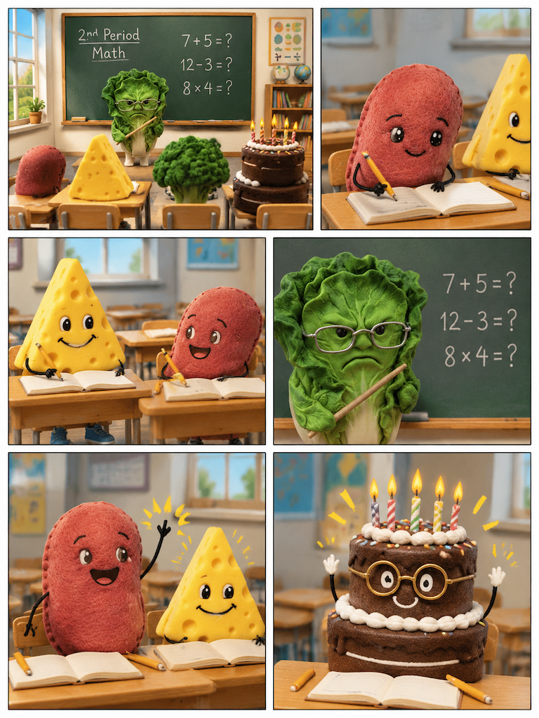 Little Miss Bean and Food School (page 3 of 4)