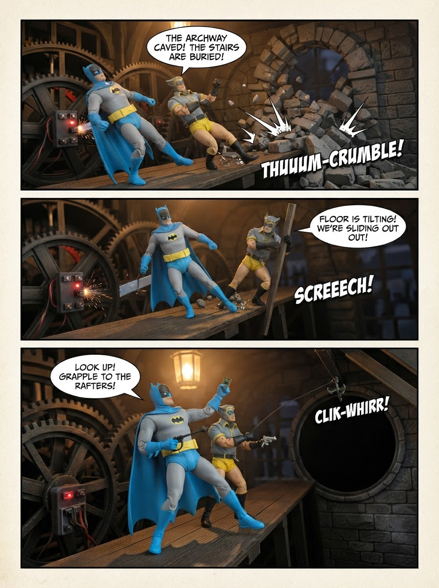 Batman 🦇Vs Nite Owl 🦉- Collapse of the Belfry 💬Comic Story ; part 11 (page 3 of 4)