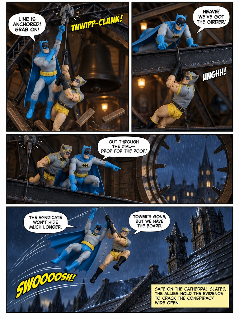 Batman 🦇Vs Nite Owl 🦉- Collapse of the Belfry 💬Comic Story ; part 11 (page 4 of 4)