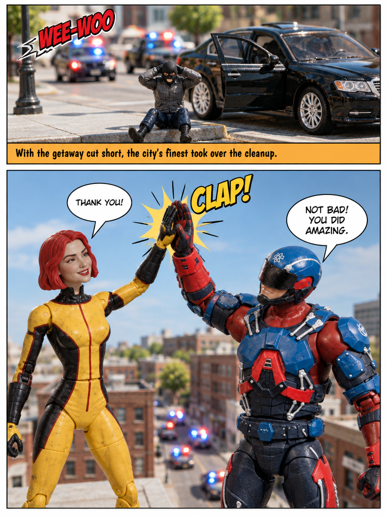 the atom and Giganta in Eyes Peeled on Patrol (page 4 of 4)