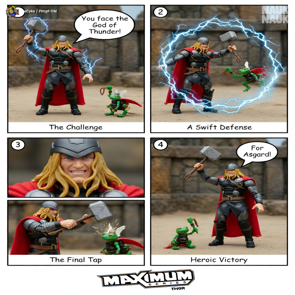 Thor vs Throg : A God's Arena Duel Comics Storyboard v1.0