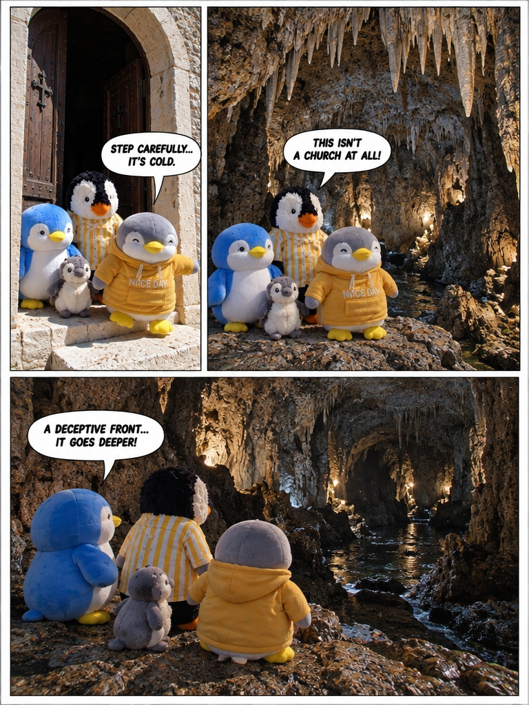 Three Penguin Siblings: The Cavern Sanctuary (page 3 of 4)