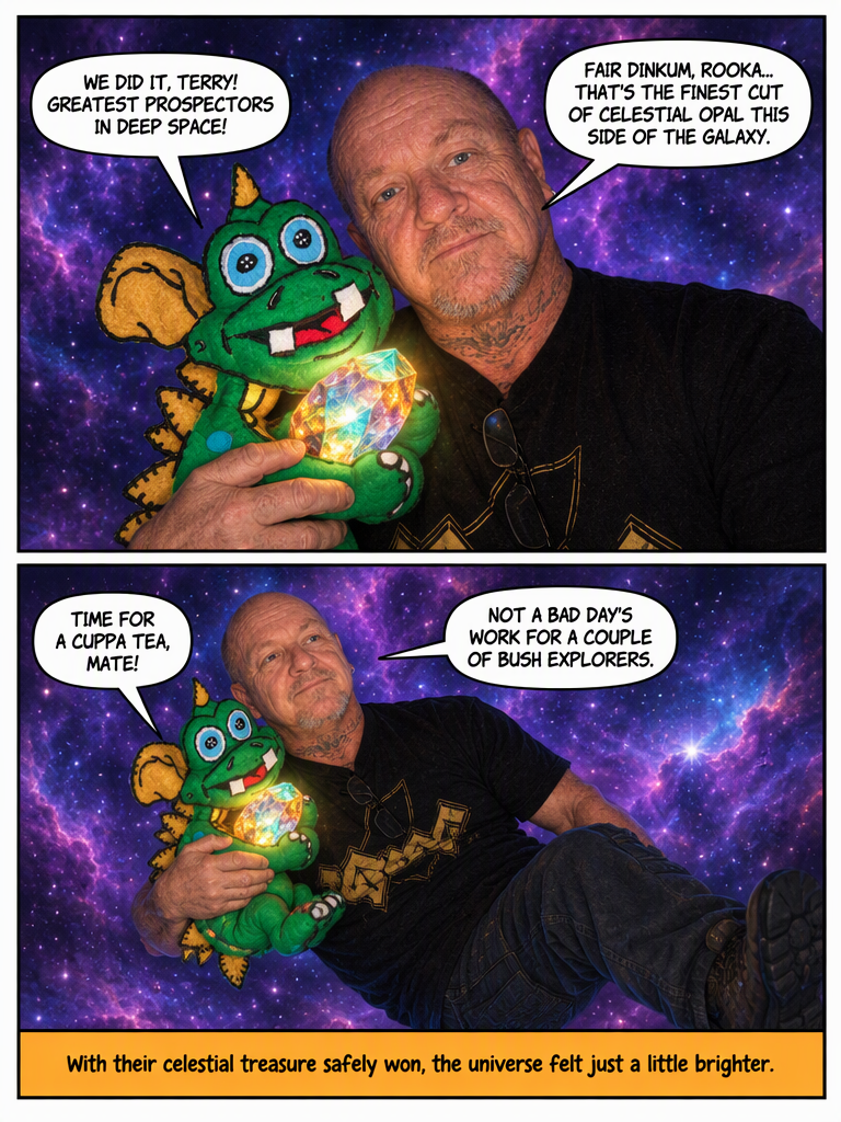 Dino-Rooka and Terry: The Cosmic Opal Hunt (page 4 of 4)