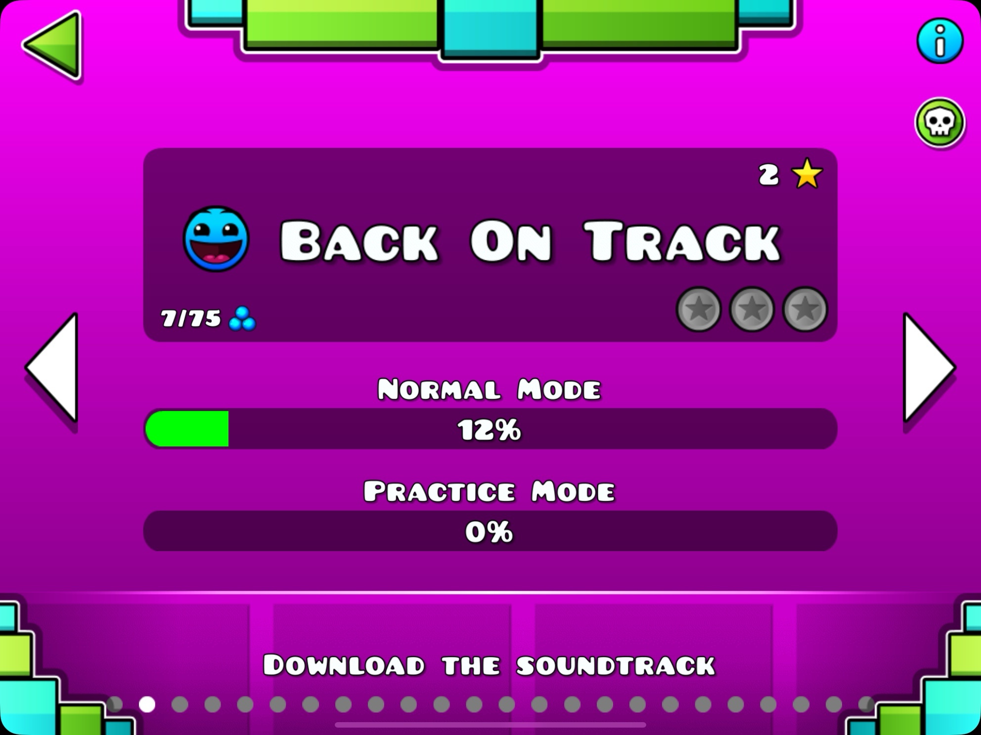 Geometry Dash, you can download it on App Store a.k.a. it was from 2013 (page 3 of 8)