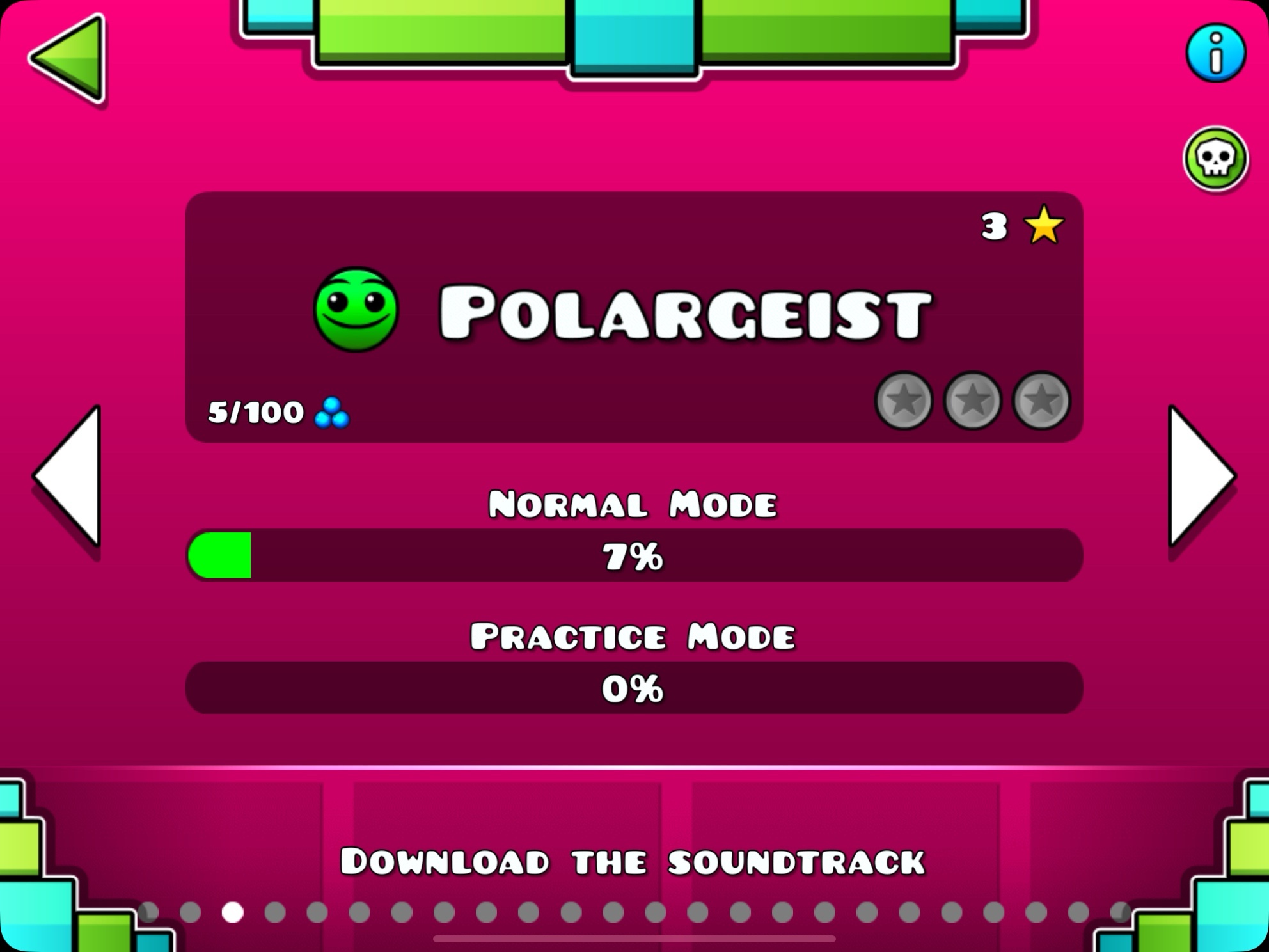 Geometry Dash, you can download it on App Store a.k.a. it was from 2013 (page 4 of 8)