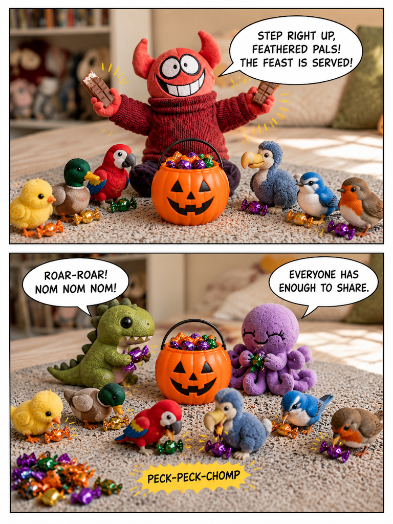 A Feathered Spooky Feast (page 3 of 4)
