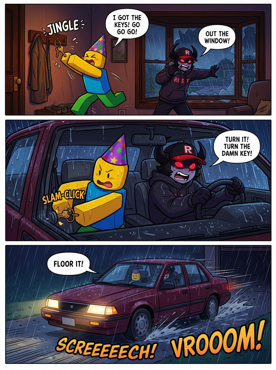 Midnight Break-In and Roadside Escape (page 3 of 4)