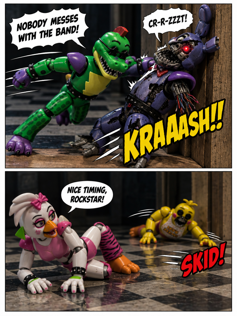 Enter of Glamrock Withered Bonnie now has a face and arm (page 3 of 4)