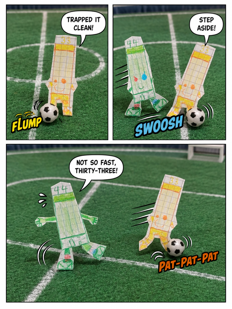 44 & 33 are playing soccer in a stadium (page 2 of 4)