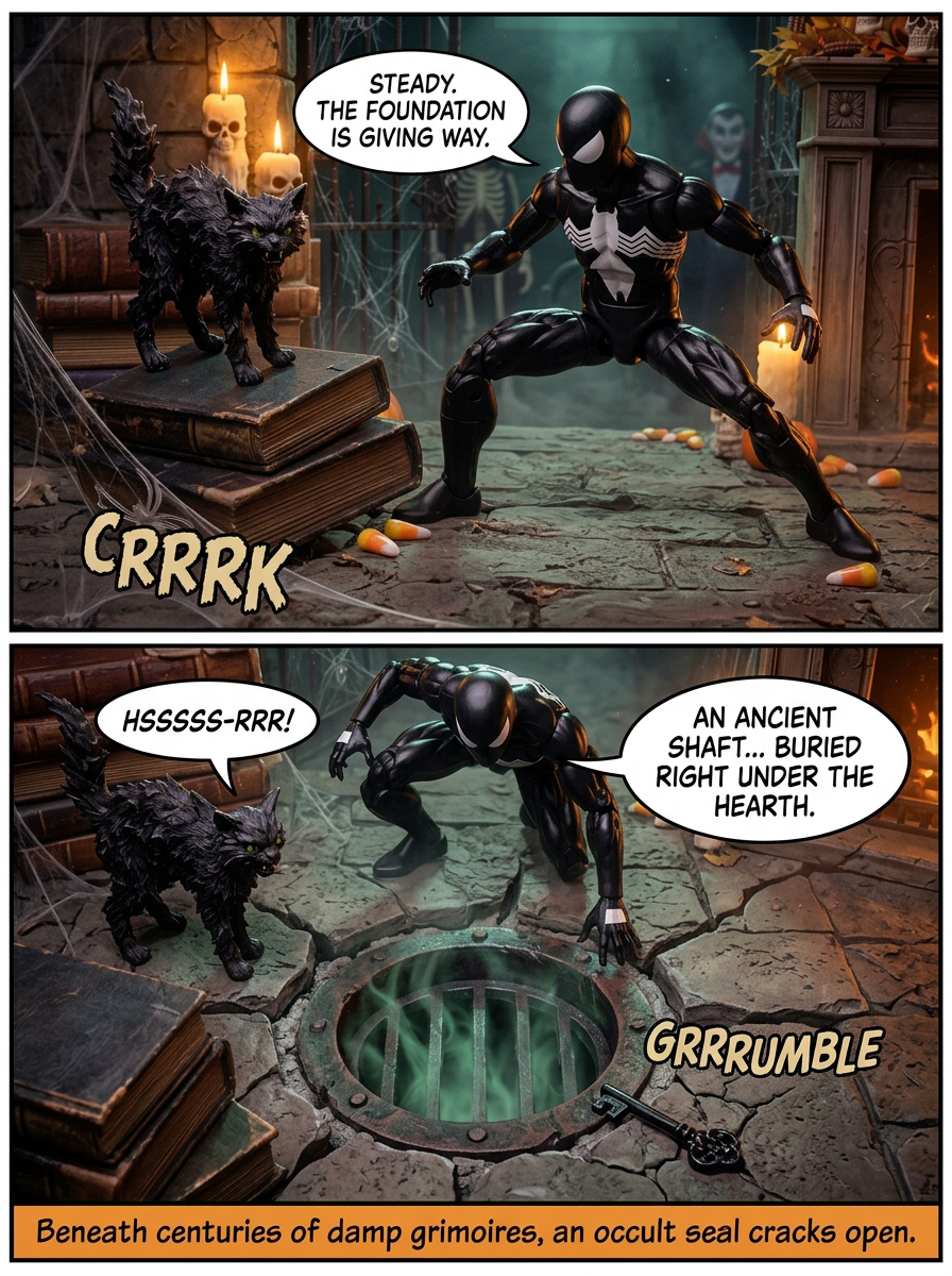 Spider-Man: The Symbiote Halloween - The Witch-Fire Seal π¬ Comic Story part 2 (page 1 of 8)